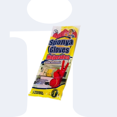 GUANTE DOMESTICO SPONYA NO. 8 ROJO