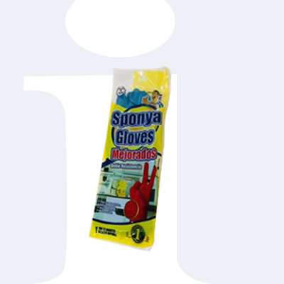 GUANTE DOMESTICO SPONYA NO. 9 AZUL