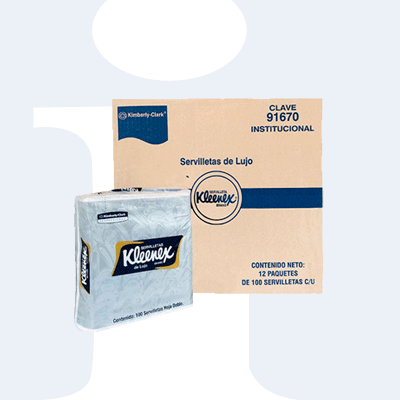 SERVILLETA DE LUJO KLEENEX 100 HJS