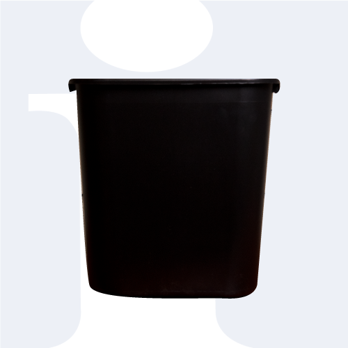 CESTO BASURA SUAVE MEDIANO 26.6 LT NEGRO
