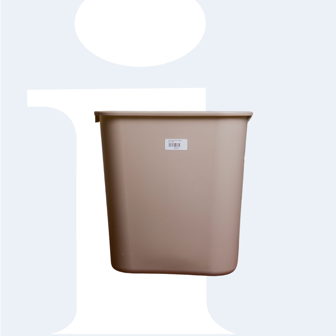 CESTO BASURA SUAVE MEDIANO 26.6 LT BEIGE