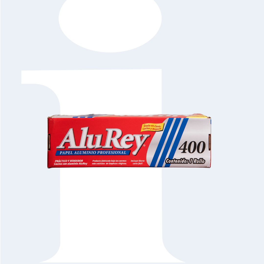 PAPEL ALUMINIO 1.9 KG 400 MT ALUREY